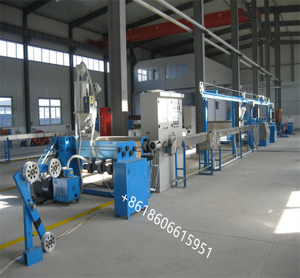 PVC LDPE PP 50-200mm Kablo için Elektrik Tel Üretim Kablo Ekstrüzyon Lini