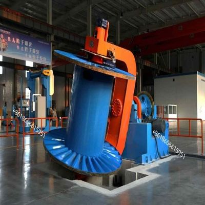 Büyük iletkenleri bağlamak ve metal olmayan bantları sarmak için yüksek performanslı davul kıvrım makinesi
