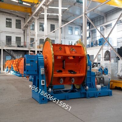 Yüksek Sertlik Yüksek Hızlı Sert Çerçeve Stranding Makinesi Kablo ve Tel Üretimi için Max Stranding Od 45mm ile
